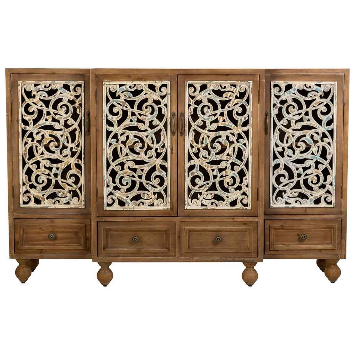 SIDEBOARD aus holz braun 160x42x102 cm - Braun, Holz (160/102/42cm) - Wanderlust