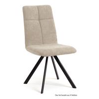 ESSZIMMERSTUHL (8er-Set) Davyd 47x92x60 Schwarz/Natur - Schwarz/Naturfarben, Kunststoff (60/92/47cm) - 58aufmkessel
