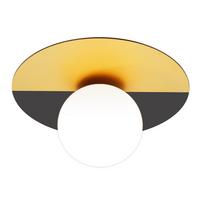 DECKENLEUCHTE Bremerhaven 28/28/5 cm - Goldfarben, Metall (28/28/5cm) - Nettlife