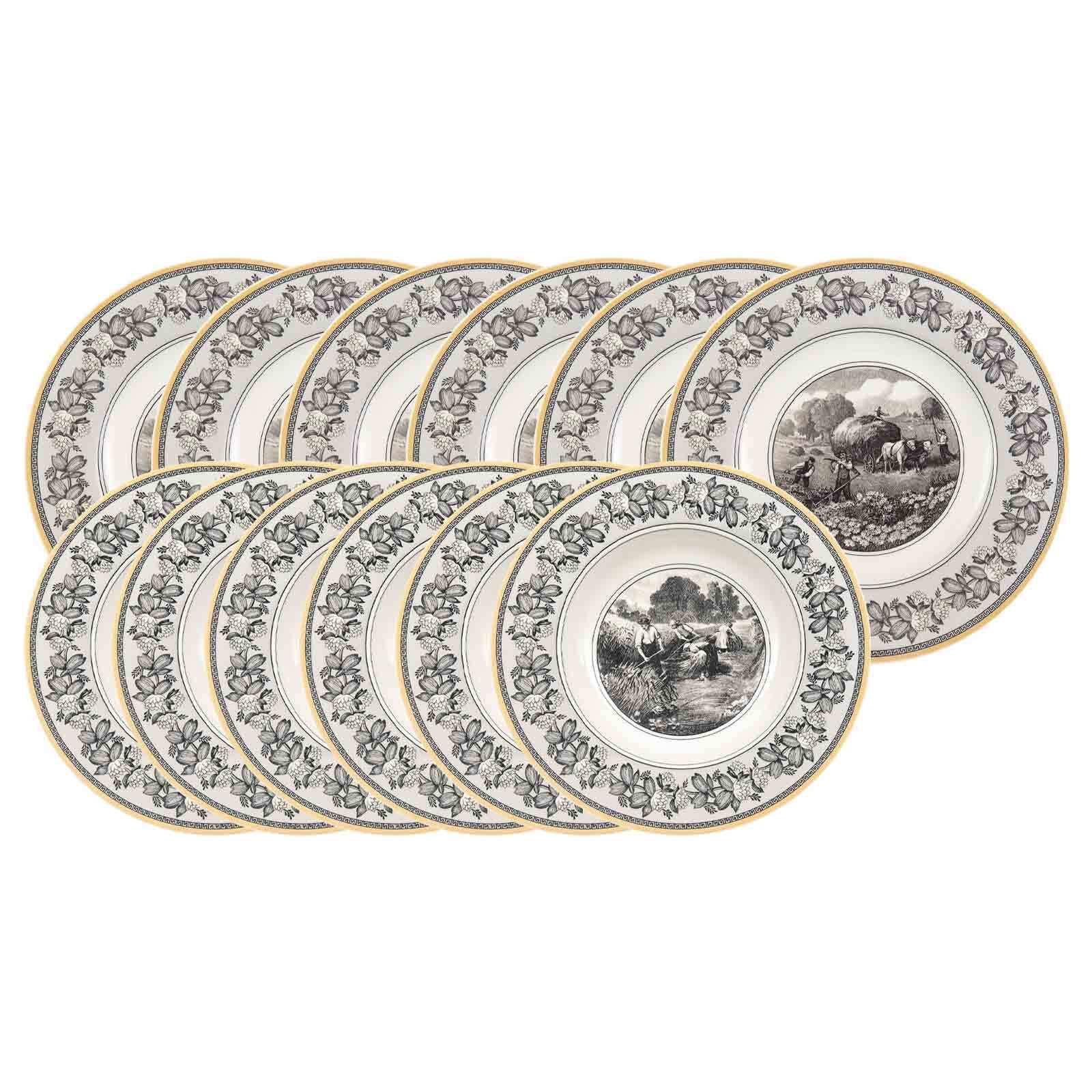 TAFELSERVICE Audun Ferme bunt 12-tlg. - Multicolor, Keramik (2/2/2cm) - Villeroy & Boch