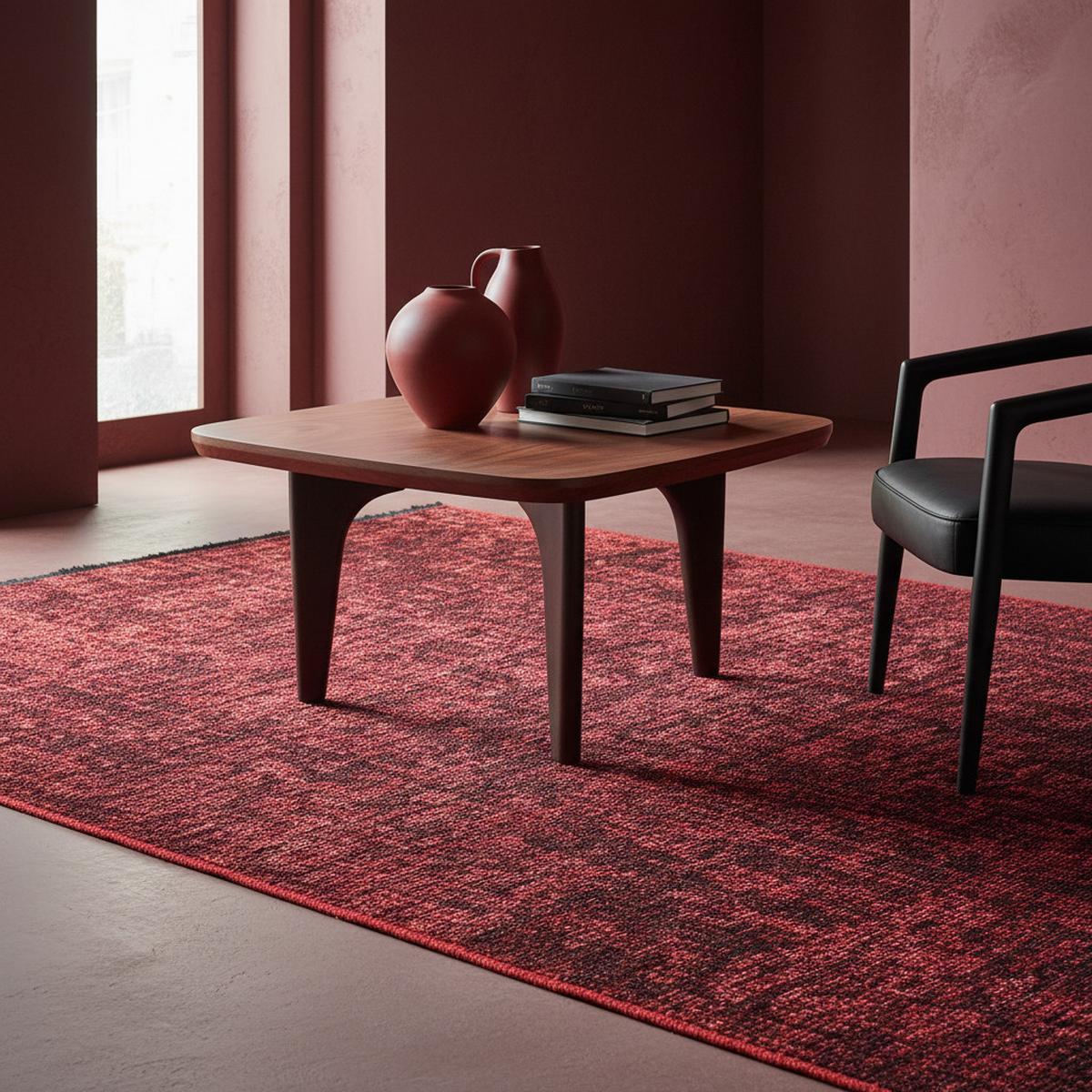 TEPPICH aus Baumwolle Waschbar KOFEL in Rot, einfarbig, 80 x 250 cm - Rot, Textil (250/80cm) - KADIMA DESIGN