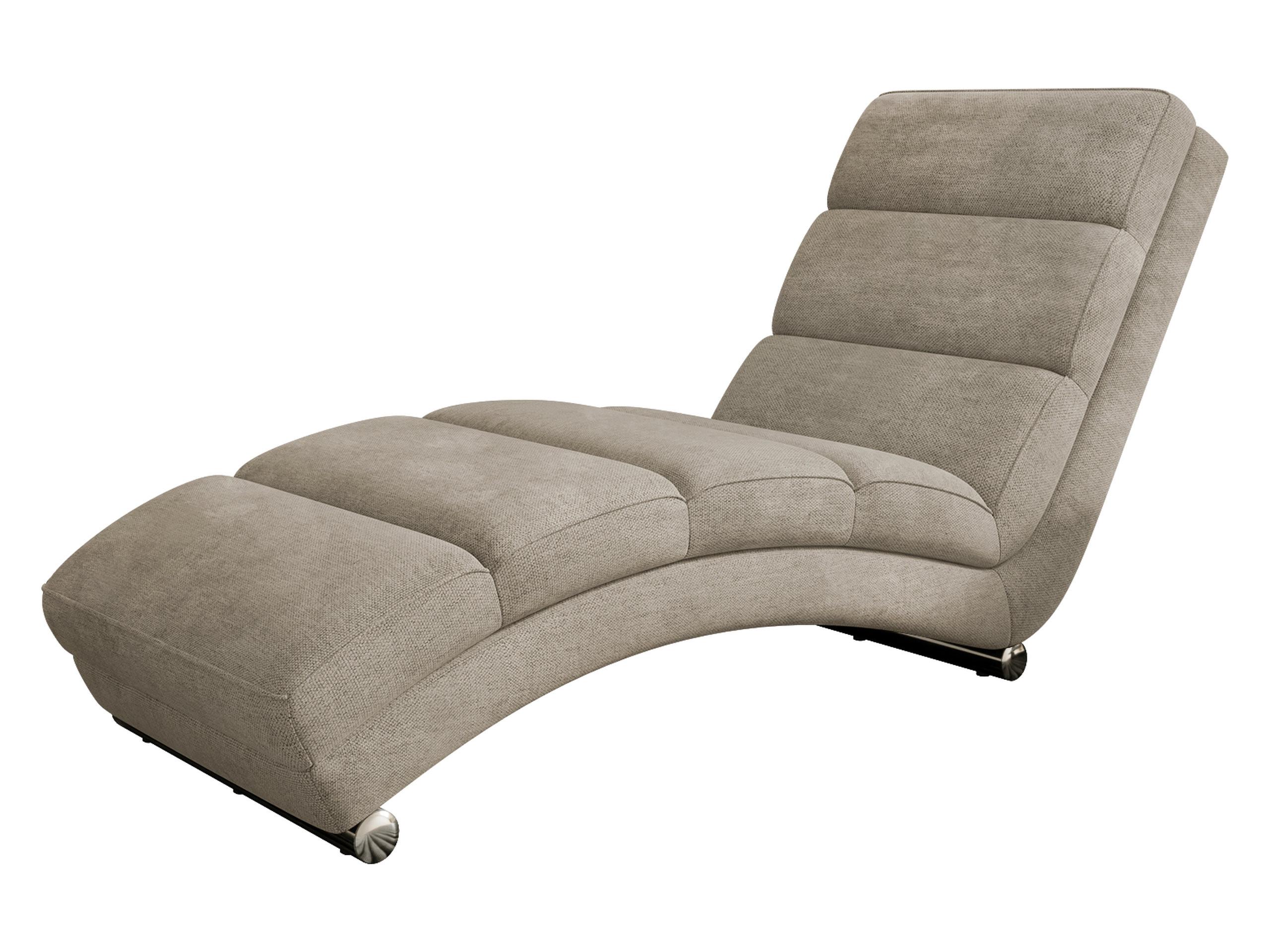RELAXLIEGE Holiday - Taupe/Chromfarben, Holz/Textil (62/84/180cm) - MIRJAN24