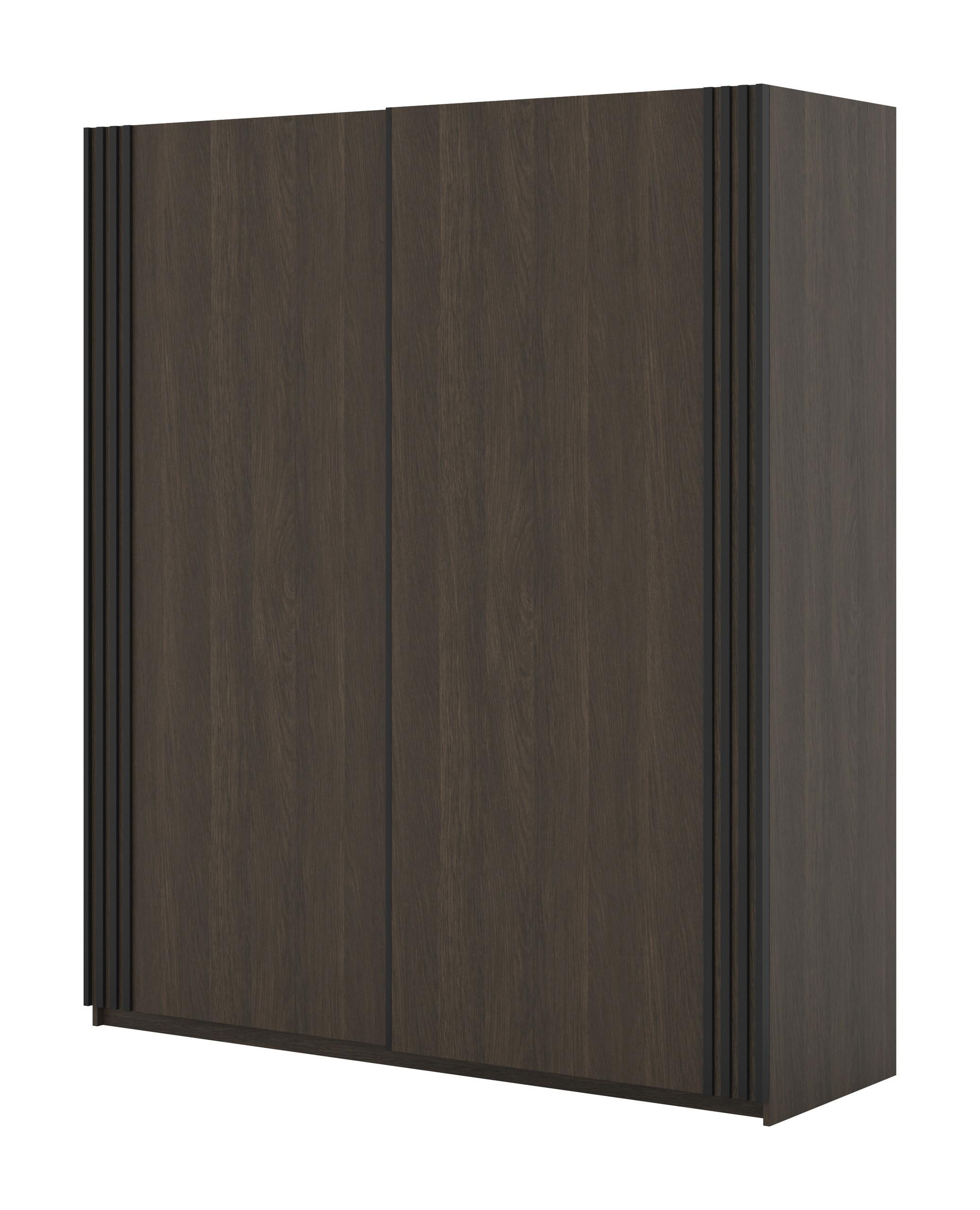 SCHWEBETÜRENSCHRANK VANTE 180/210/62 cm 2-türig Eiche Dunin - Eichefarben, Holzwerkstoff (180/210/62cm) - MASSENO