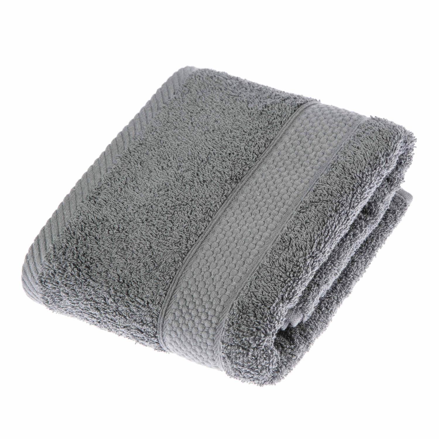 HANDTUCH Essential grau - Grau, Textil (50/90cm) - Homescapes