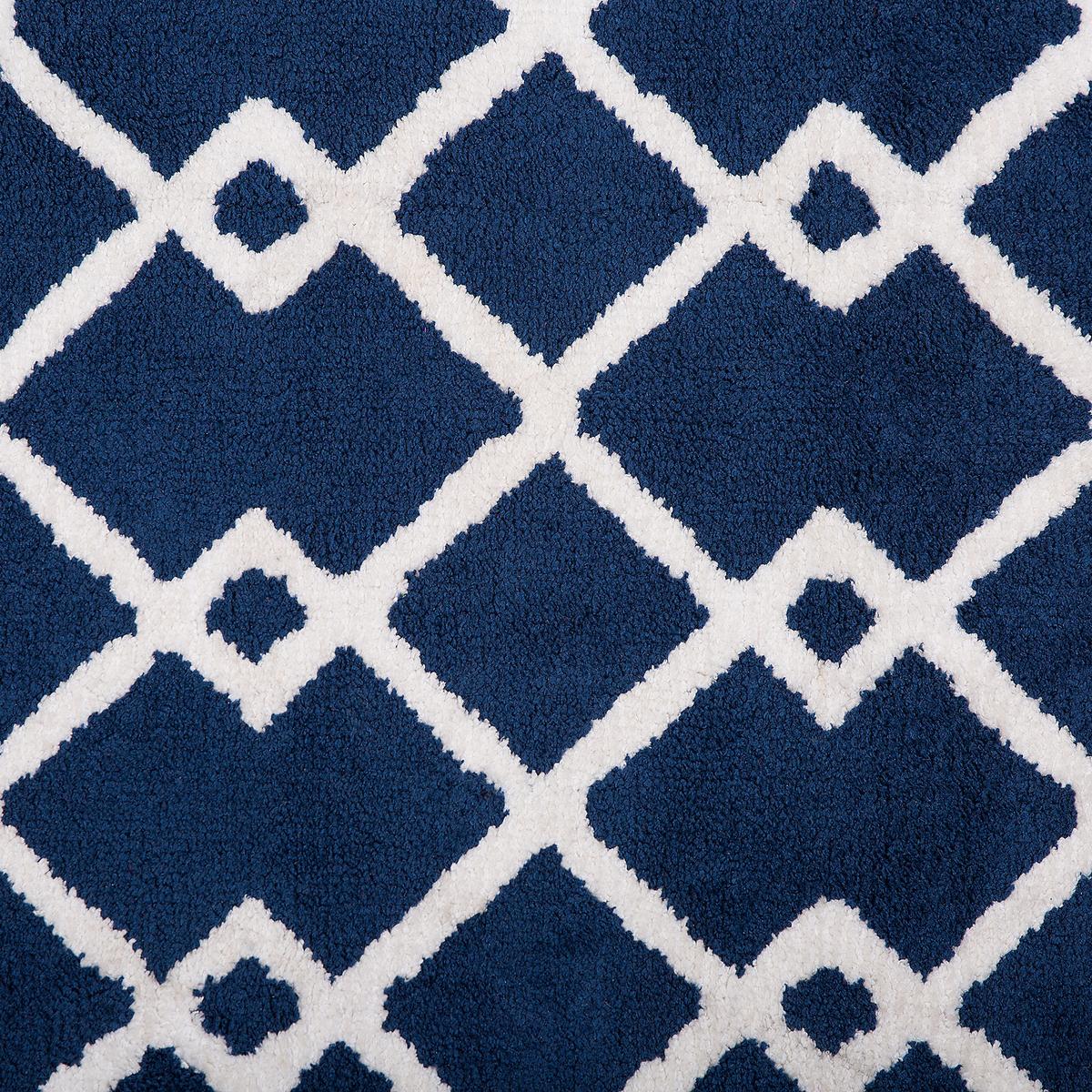 KURZFLOR-TEPPICH Serres 200/140 cm - Blau, Kunststoff (140/200cm) - Beliani