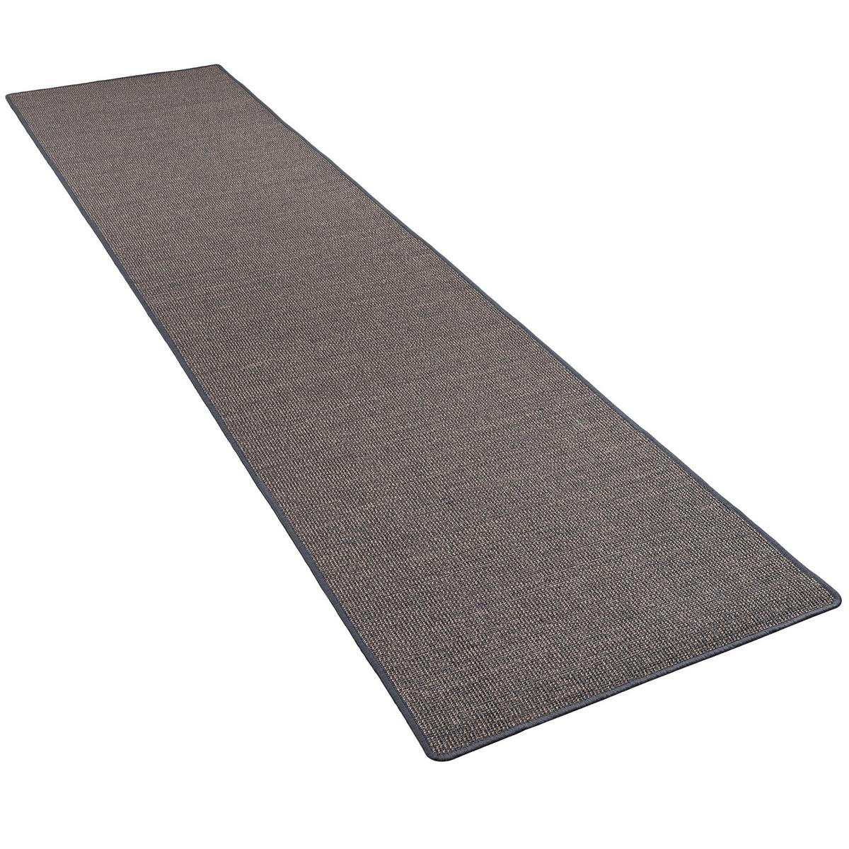 SISAL NATUR LÄUFER TEPPICH - Schieferfarben, Textil (80/400cm) - Snapstyle