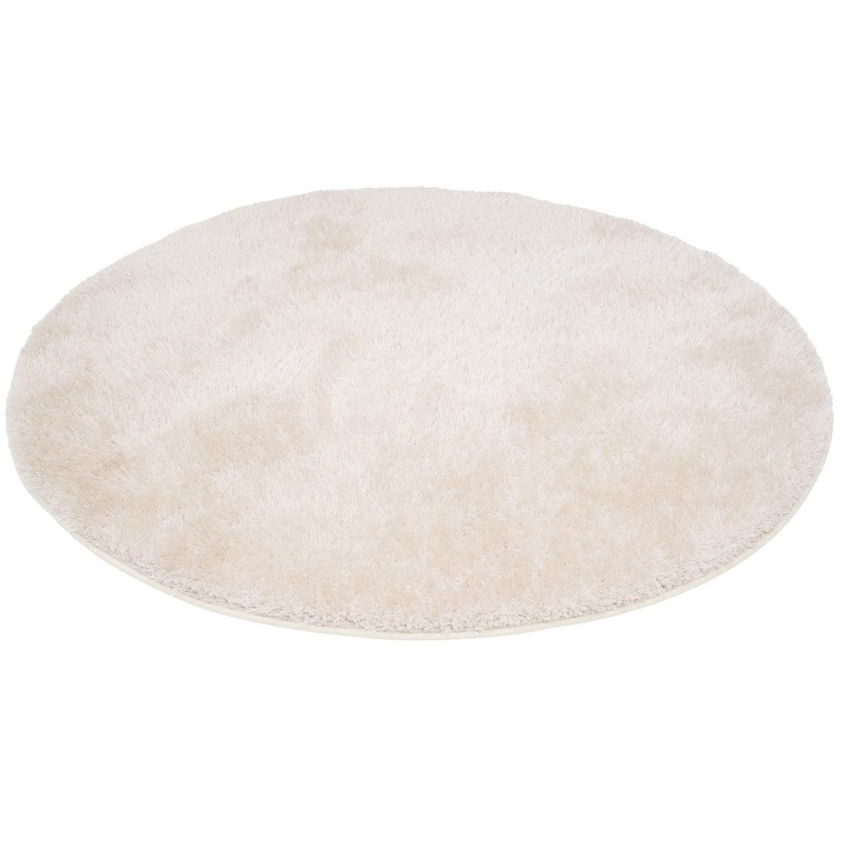 HOCHFLOR SHAGGY TEPPICH FEELING MIX RUND - Beige, Textil (200/200cm) - Snapstyle