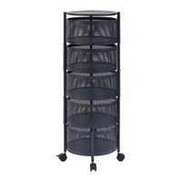 ROLLWAGEN Steigen - Schwarz, Metall (33/89.5/33cm) - [en.casa]
