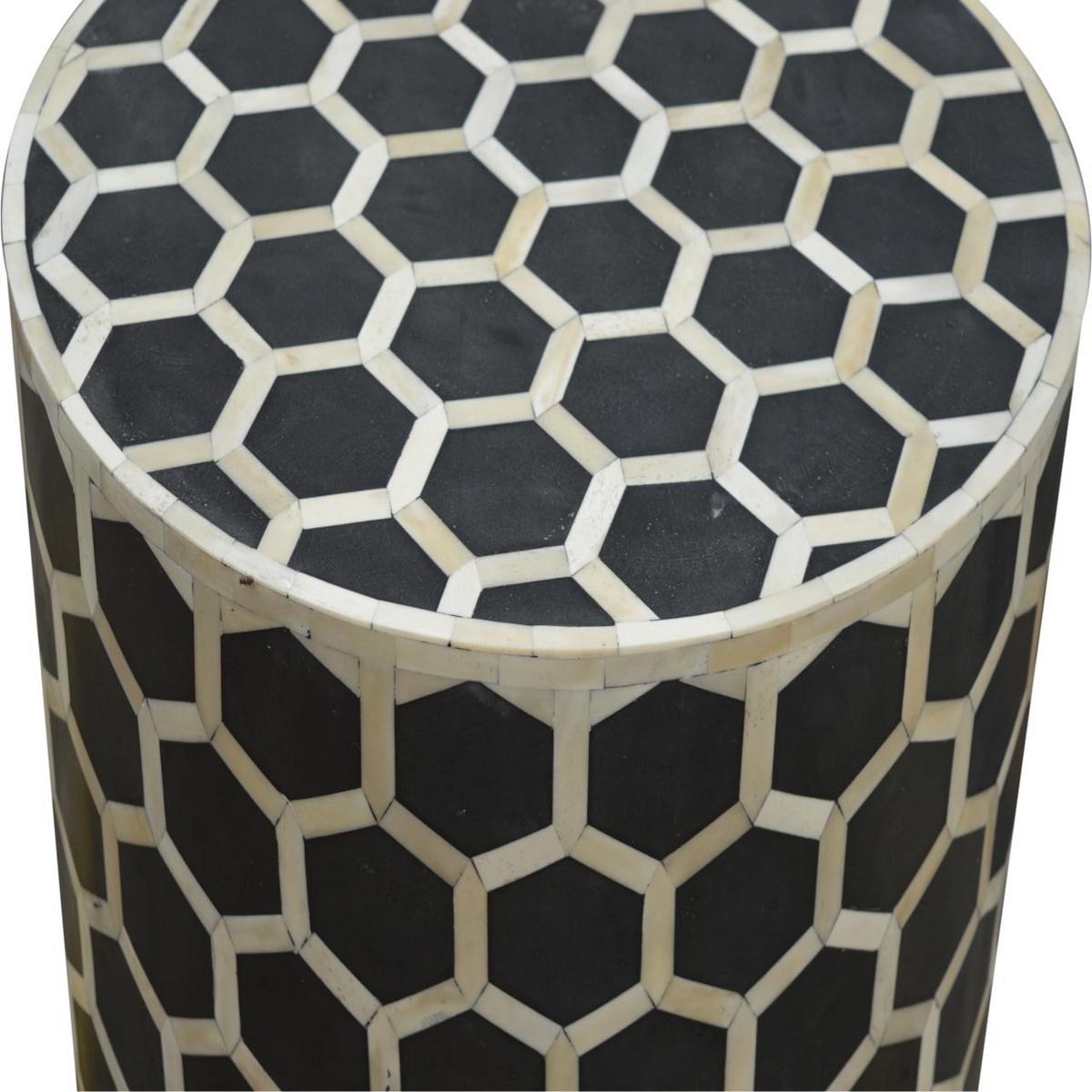 HOCKER aus Massivholz, Beistellhocker - Braun, Holz (46/57/46cm) - Artisan Furniture