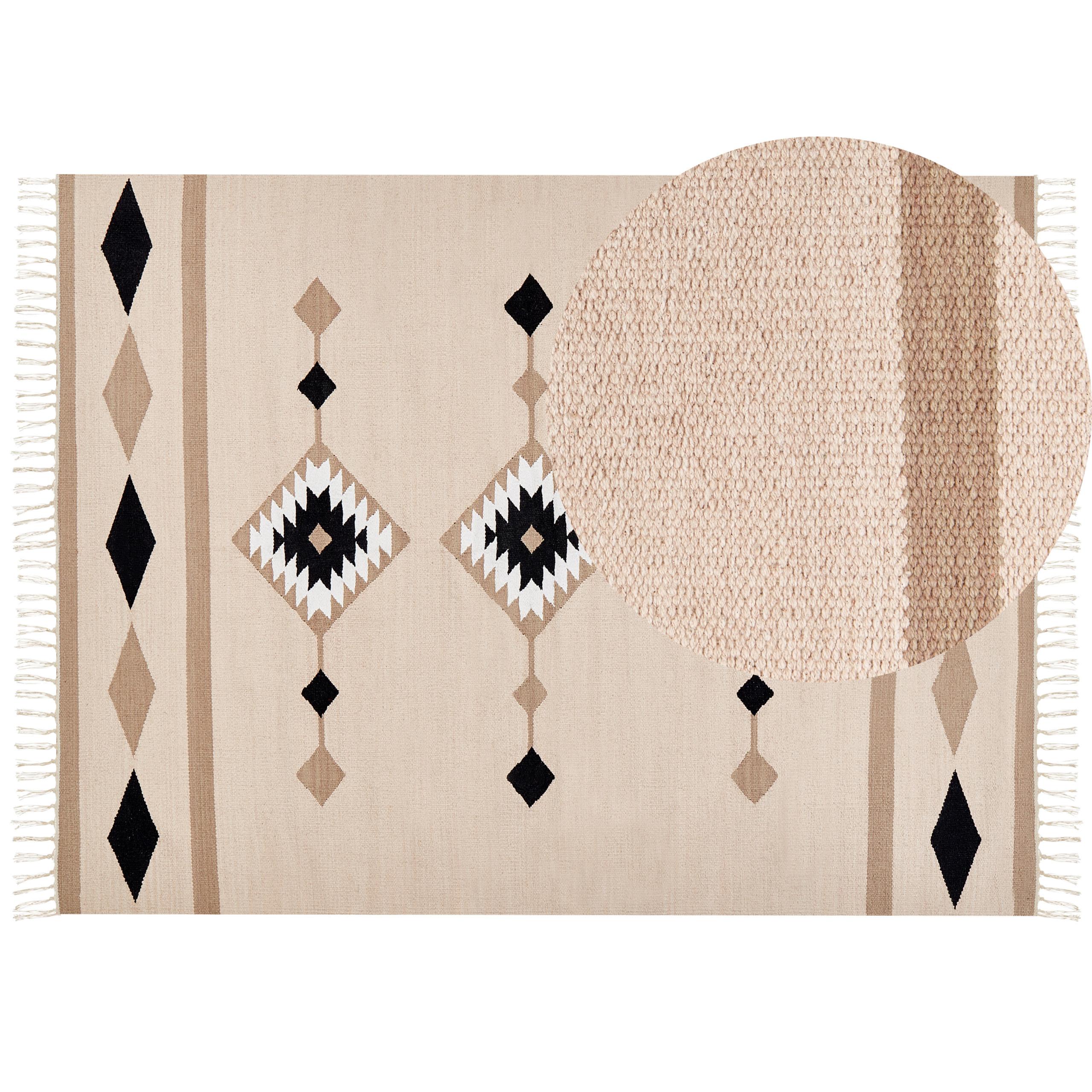 KELIM-TEPPICH Berdik 230/160 cm - Multicolor, Textil (160/230cm) - Beliani