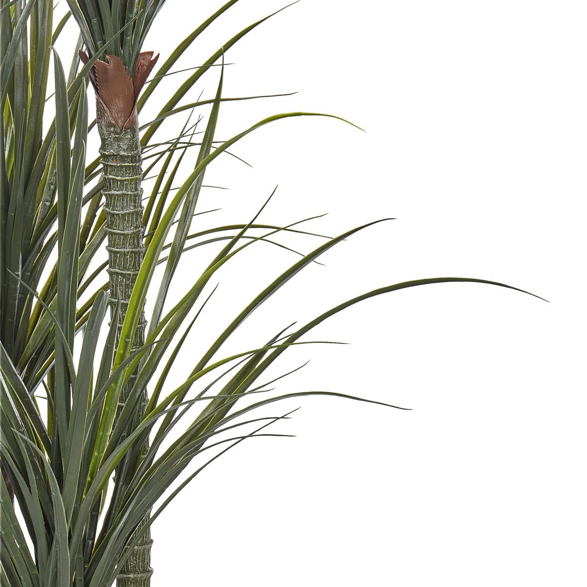 KUNSTPFLANZE im Blumentopf 198 cm Grün/Schwarz Dracaena Anita - Schwarz/Grün, Kunststoff (198cm) - Beliani