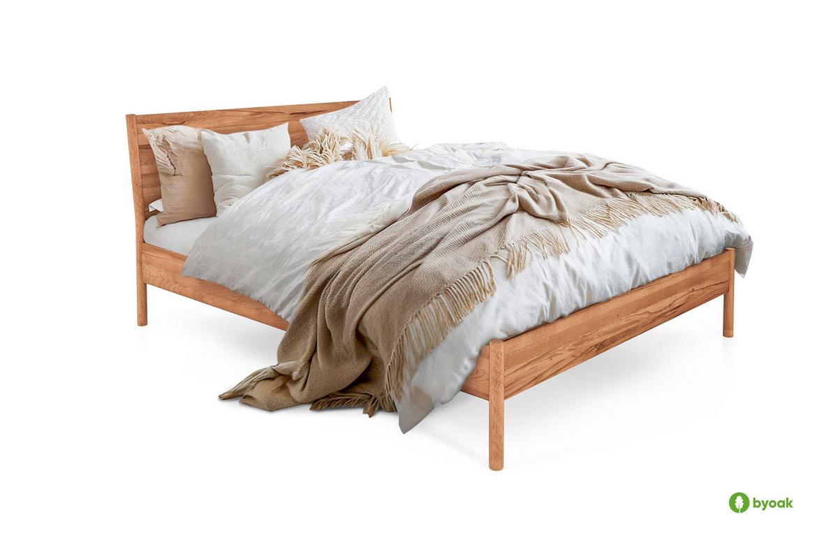 BETTGESTELL INA 90x210 Kernbuche - Creme, Holz (90/210cm) - byoak