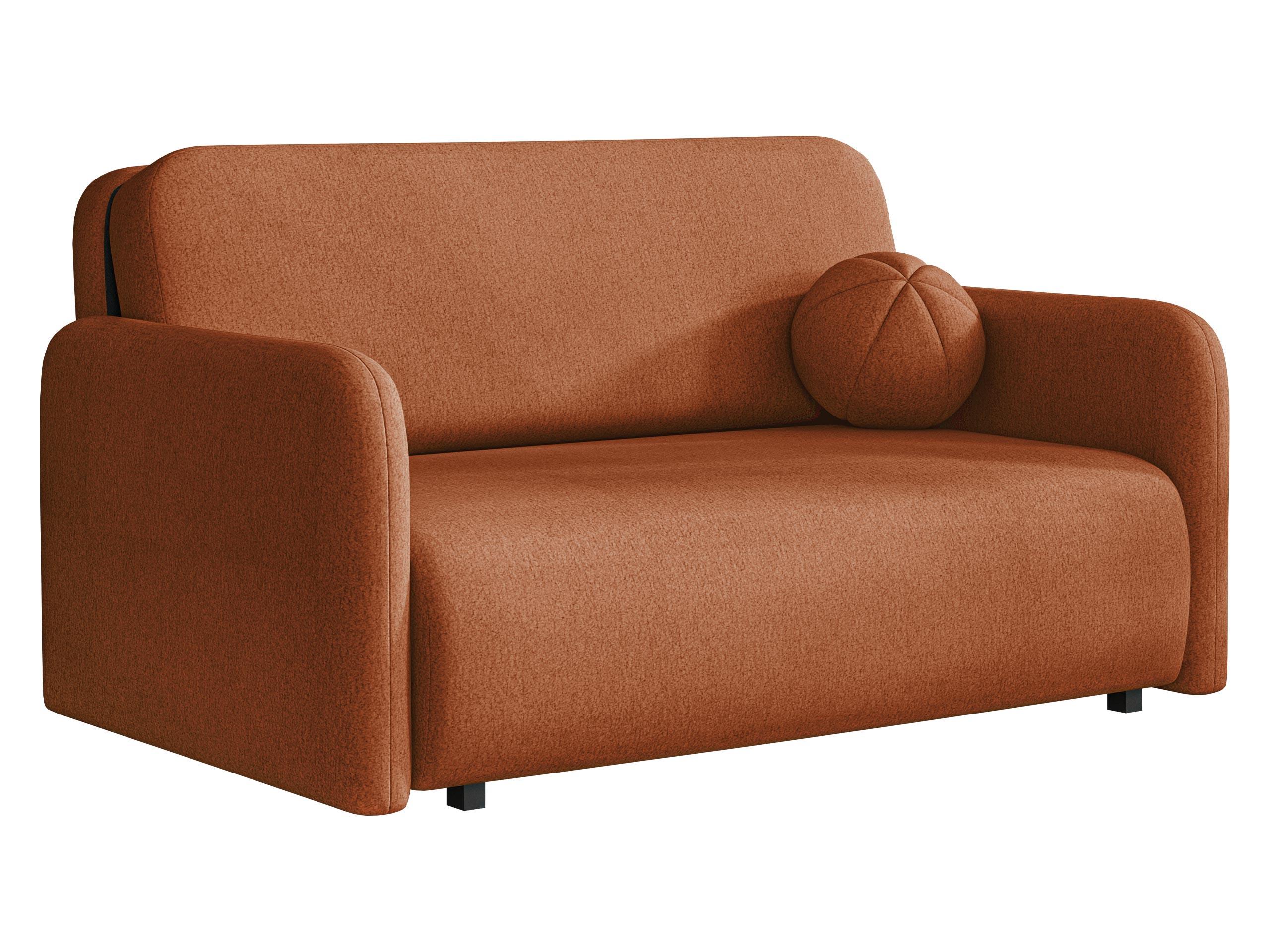 SCHLAFSOFA Viva Sun III - Schwarz/Orange, Holz/Textil (150/85/103cm) - MIRJAN24