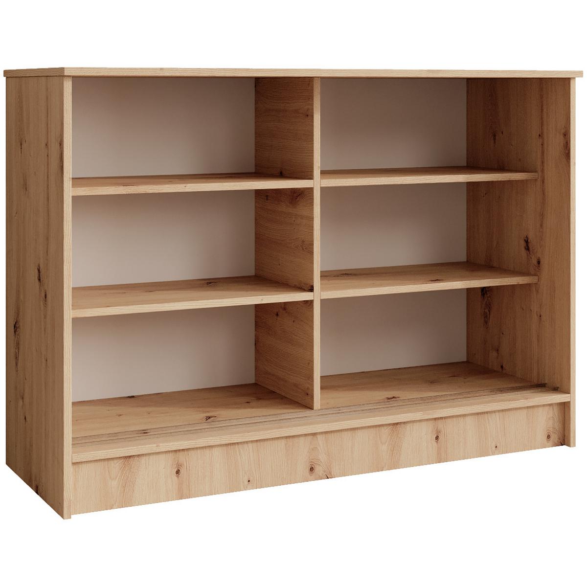 KOMMODE Mirela mit 2 Schiebetüren 100 cm, eiche Artisan - Eiche Artisan, Holzwerkstoff (101/85/43.5cm) - Beautysofa