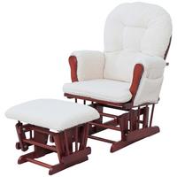 RELAXSESSEL Cremeweiß, Braun - Weiß/Braun, Textil (74/105/72cm) - MCW