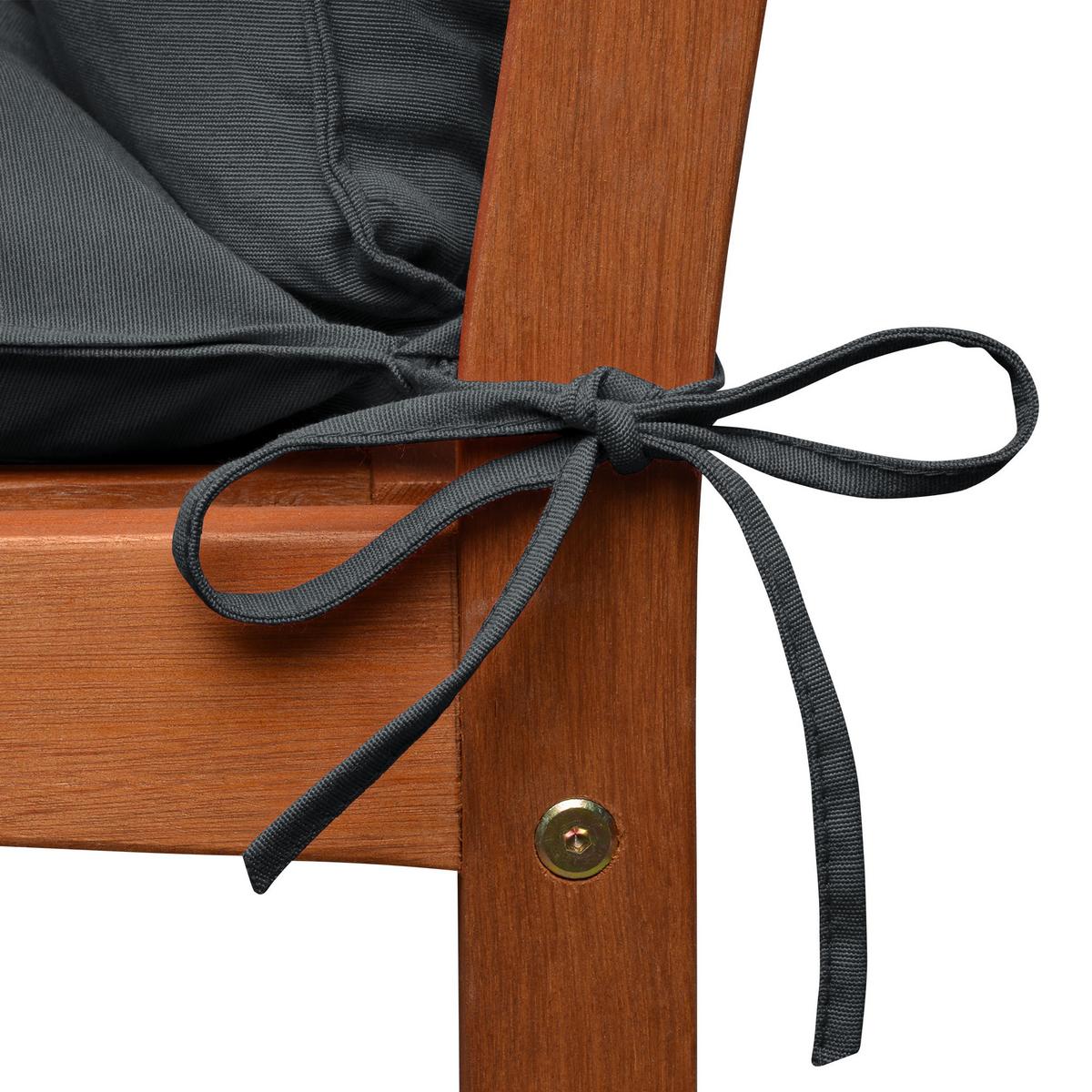 BANKAUFLAGE Flair BR 100/50cm Graphitgrau - Graphitfarben, Textil (100/10/100cm) - Beautissu 