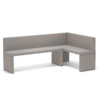 ECKBANK rechts OWEN Webstoff, 142/196 cm Creme - Creme, Holz/Textil (142/196cm) - Idohome