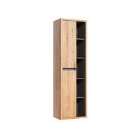 HÄNGESÄULE Rigel Holz und Anthrazit - Braun, Holzwerkstoff (50/170/33cm) - Petits-meubles