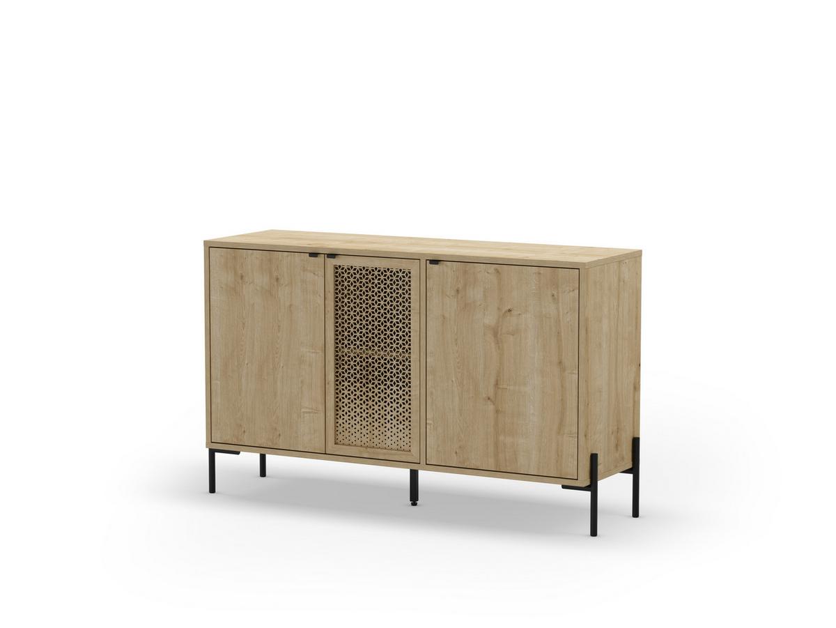 KOMMODE Inca Braun 125.6/40/80.5 cm - Braun, Holz (40/80.5/125.6cm) - Calicosy
