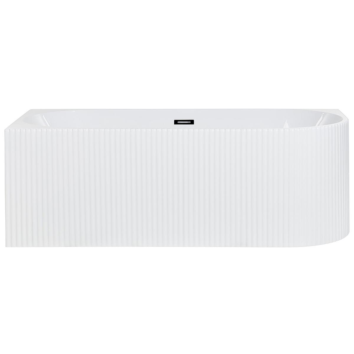 ECKBADEWANNE 80x169x59 cm weiß Gocta - Weiß, Kunststoff (80/59/169cm) - Beliani