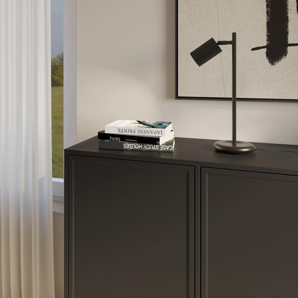 SIDEBOARD Velveto Schwarz 150 cm - Schwarz, Holzwerkstoff/Metall (150/86/40cm) - Selsey