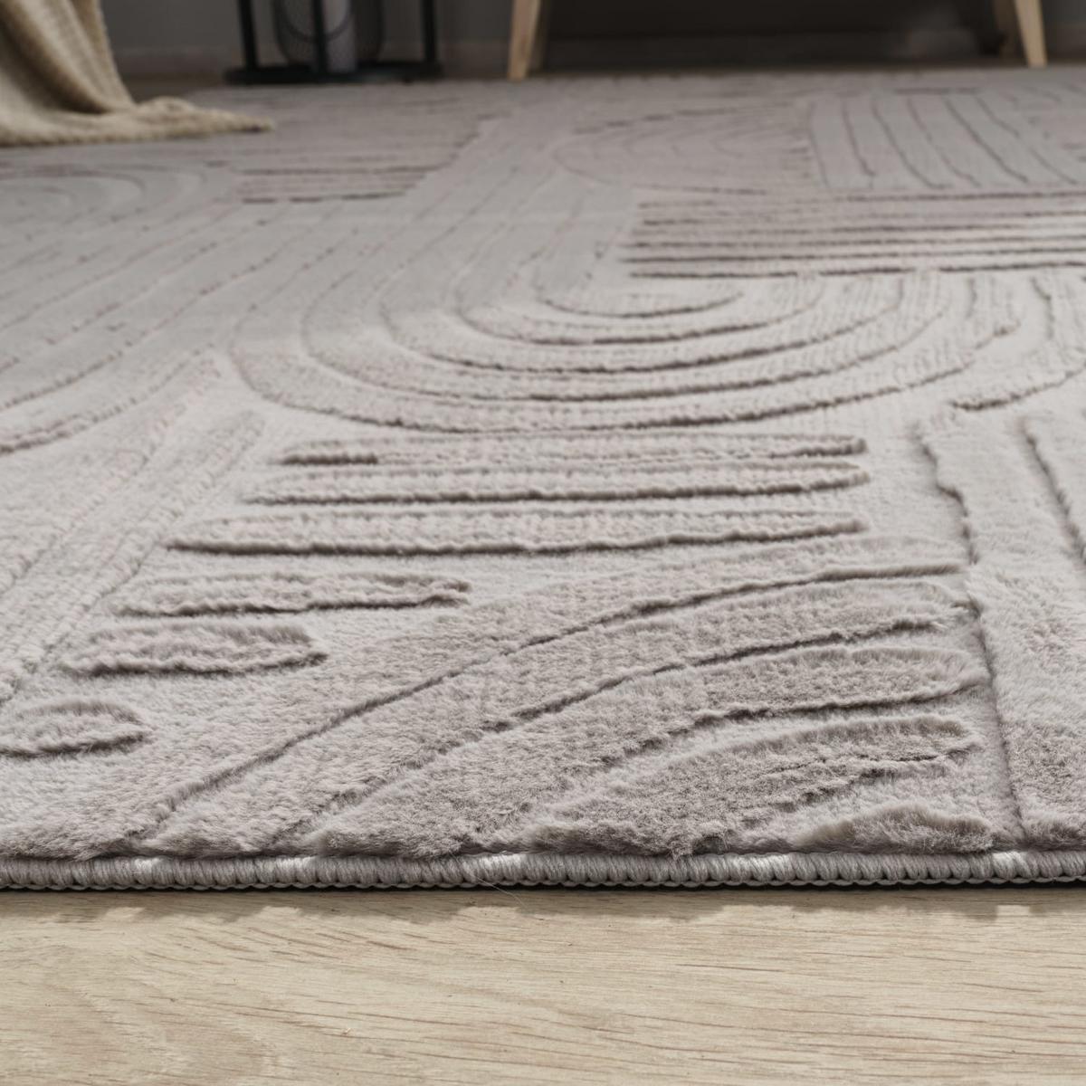 FLACHWEBETEPPICH Boho Grau 80 x 150 cm - Grau, Kunststoff (80/150cm) - TT Home