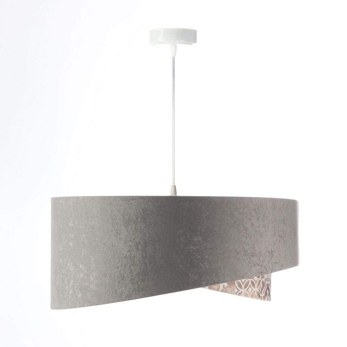 HÄNGELEUCHTE Grau 50/23 cm - Goldfarben, Kunststoff (50/1/23cm) - ONZENO