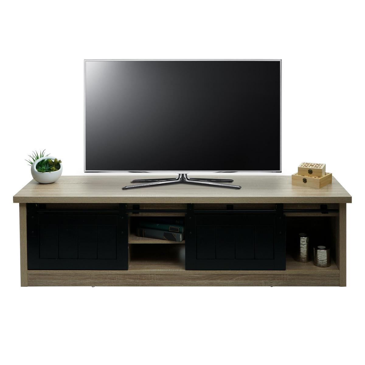 TV-RACK Buche Dekor - Buchefarben, Holz (150/43/40cm) - MCW