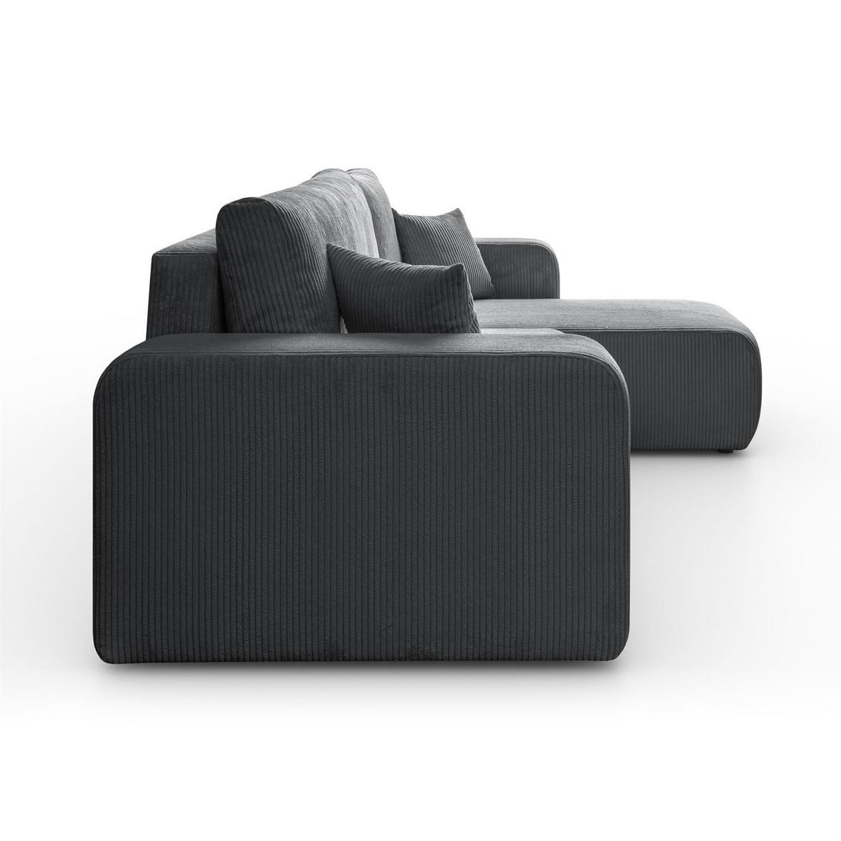 ECKSOFA PRESTIGE L, Poso 60 - Grau, Textil (247/143cm) - Lookway