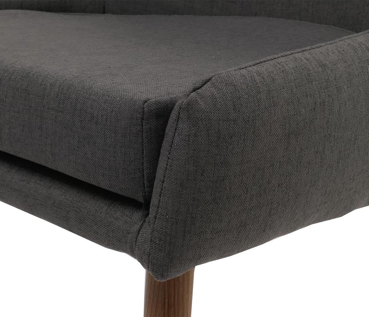ESSZIMMERSTUHL Grau 6er-Set - Dunkelgrau/Grau, Textil (50/92/60cm) - MCW