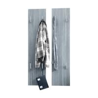 GARDEROBENPANEEL Wandpaneel Avola-Anthrazit - Anthrazit, Holzwerkstoff (120/28/2cm) - Vladon