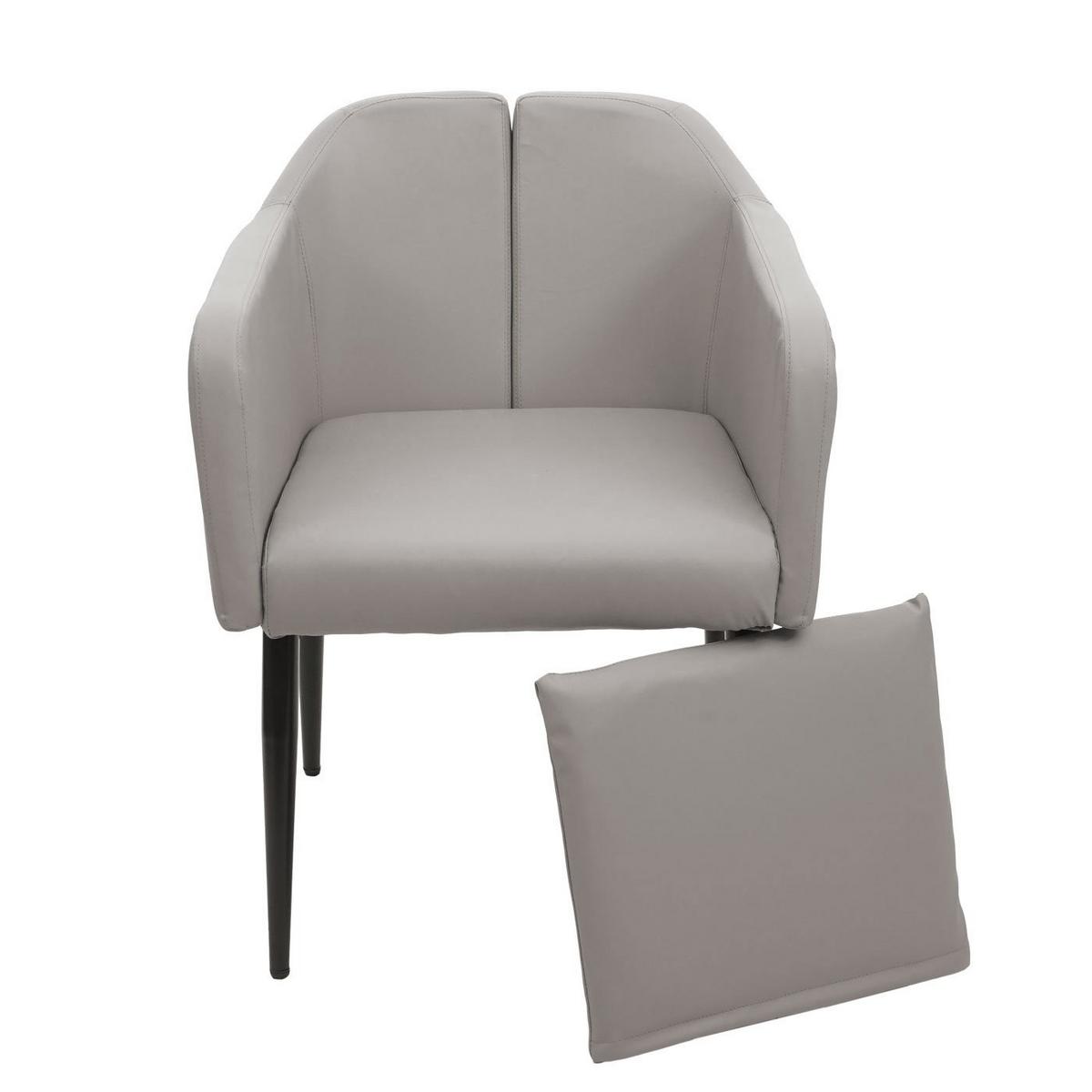 ESSZIMMERSTUHL taupe 2er-Set - Taupe, Textil (60/86/65cm) - MCW