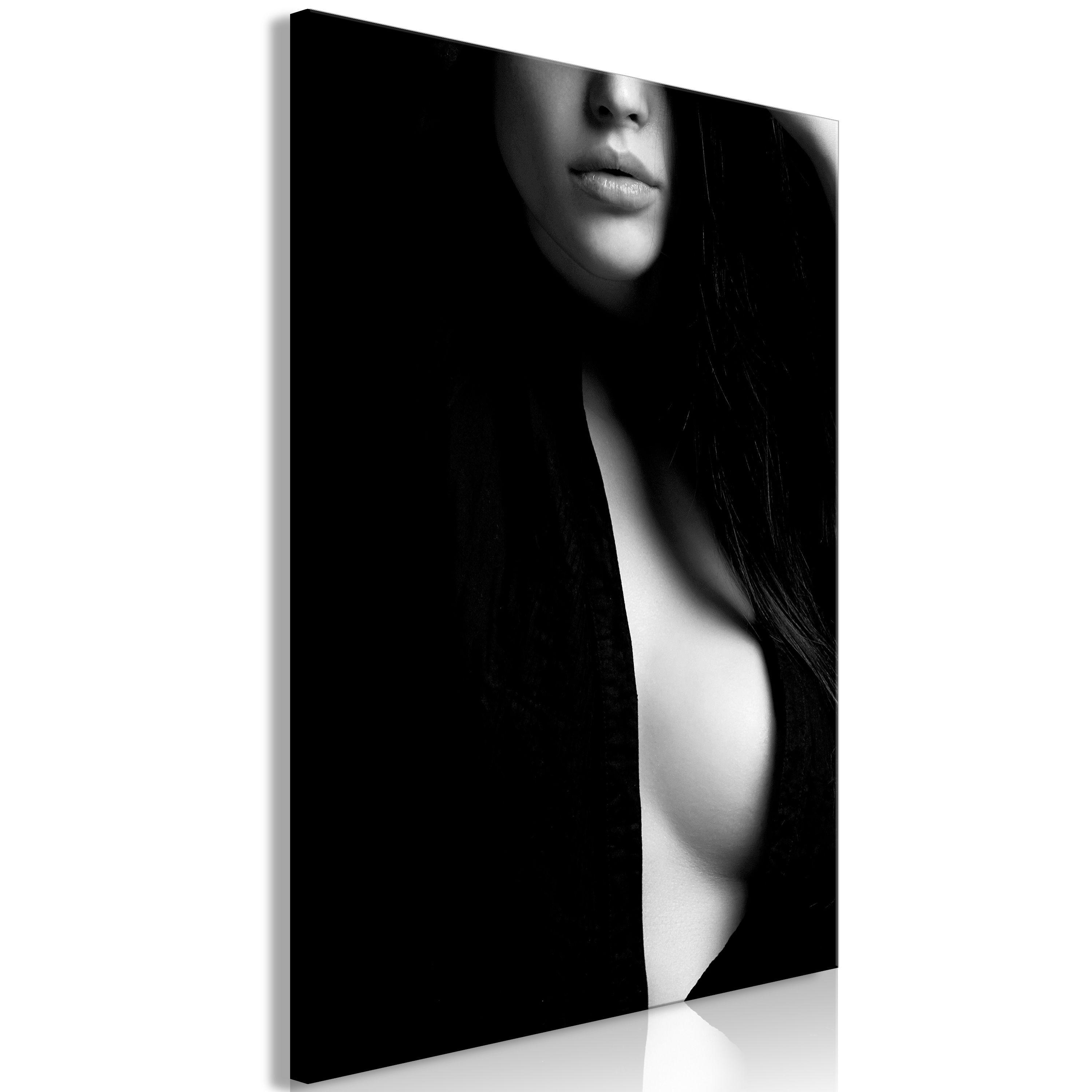 KUNSTDRUCK Schwarz-Weiß 60/90 cm - Schwarz, Textil (60/90cm) - KUNSTLOFT