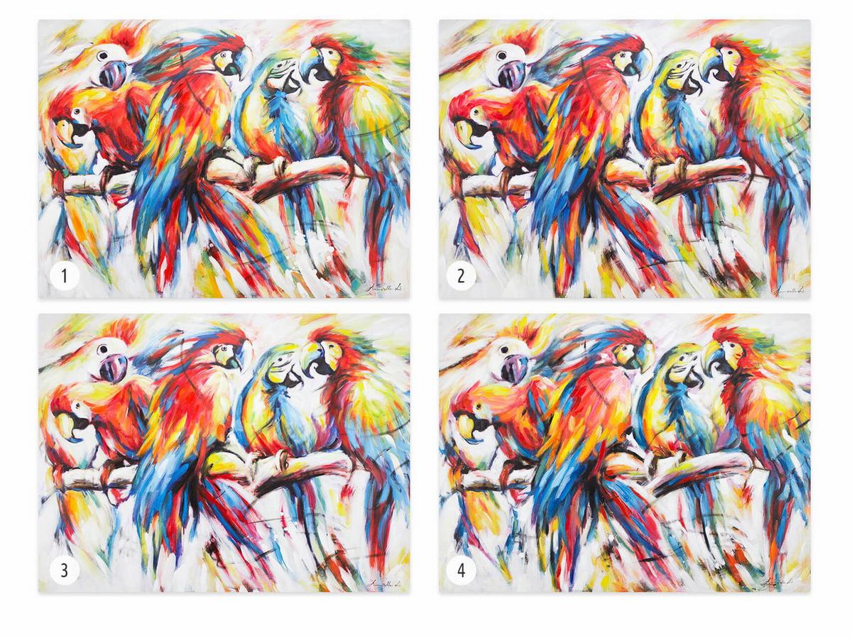 ACRYLBILD HANDGEMALT 100/75 cm - Multicolor, Holz/Textil (100/75cm) - KUNSTLOFT