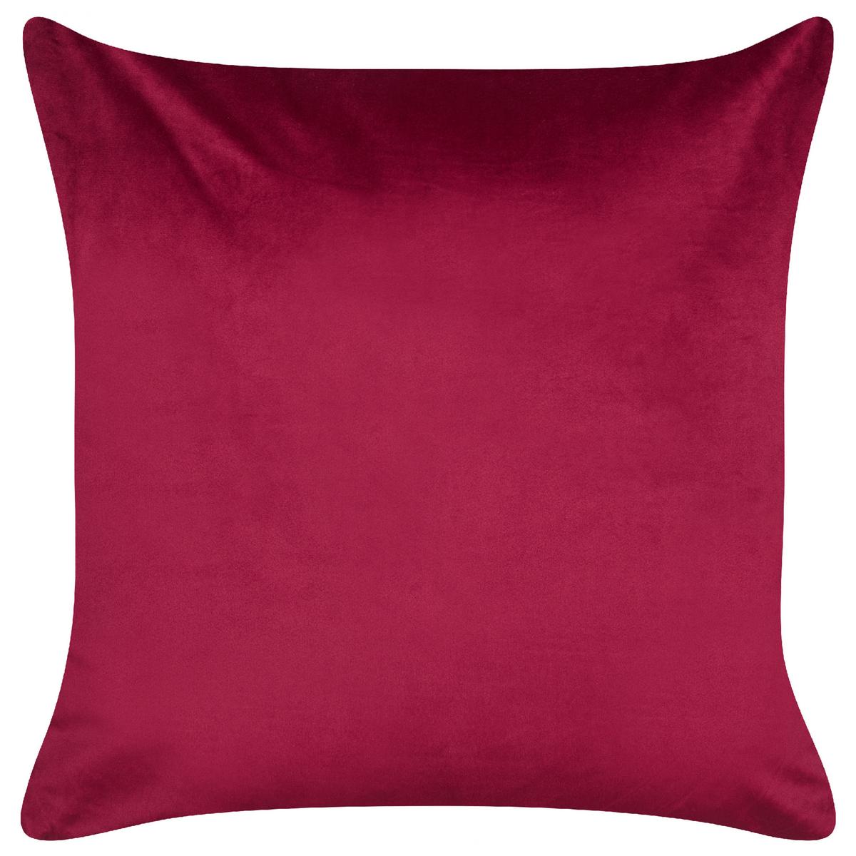 DEKOKISSEN 2er-Set Rot 45/45 cm Goldspruce - Rot, Textil (45/45cm) - Beliani