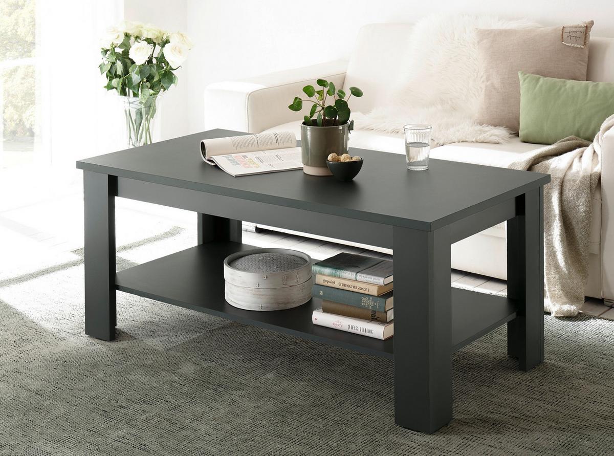 COUCHTISCH grün Landhaus 120 cm, Beistelltisch mit Ablage - Grün, Holzwerkstoff (120/60/52cm) - Furn.Design