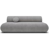 3-SITZER SCHLAFSOFA Grau Chenille - Schwarz/Grau, Kunststoff/Textil (214/74/100cm) - Selsey