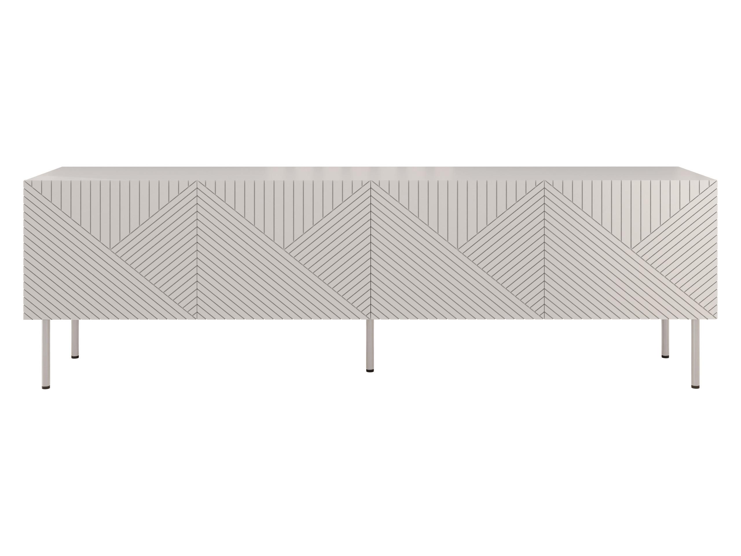 TV-LOWBOARD Art Deco Cashmere 4D 190 - Kaschmir, Holzwerkstoff/Metall (191/58/40cm) - MIRJAN24