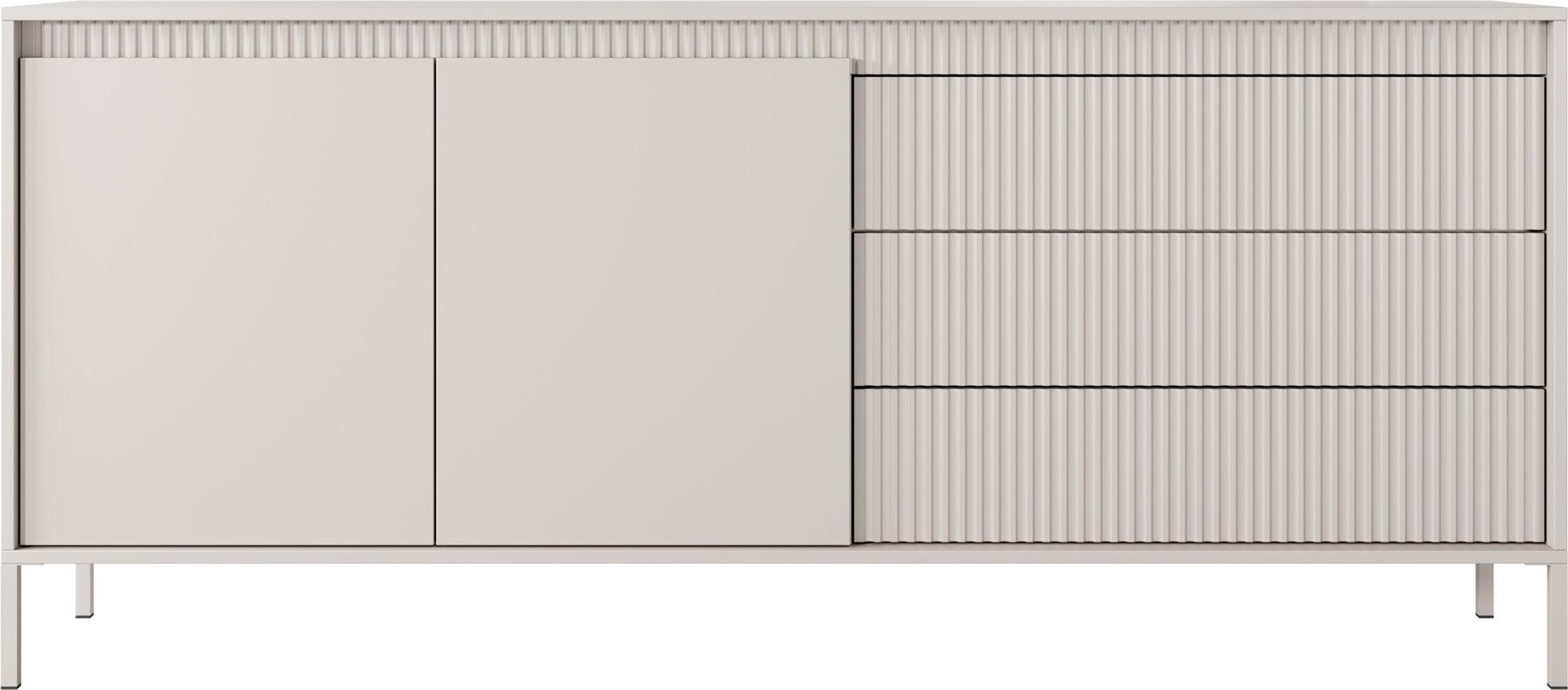SIDEBOARD Cindy Beige 187/81/40 cm - Beige/Braun, Holzwerkstoff/Metall (187.1/81.4/39.5cm) - WFL GROUP