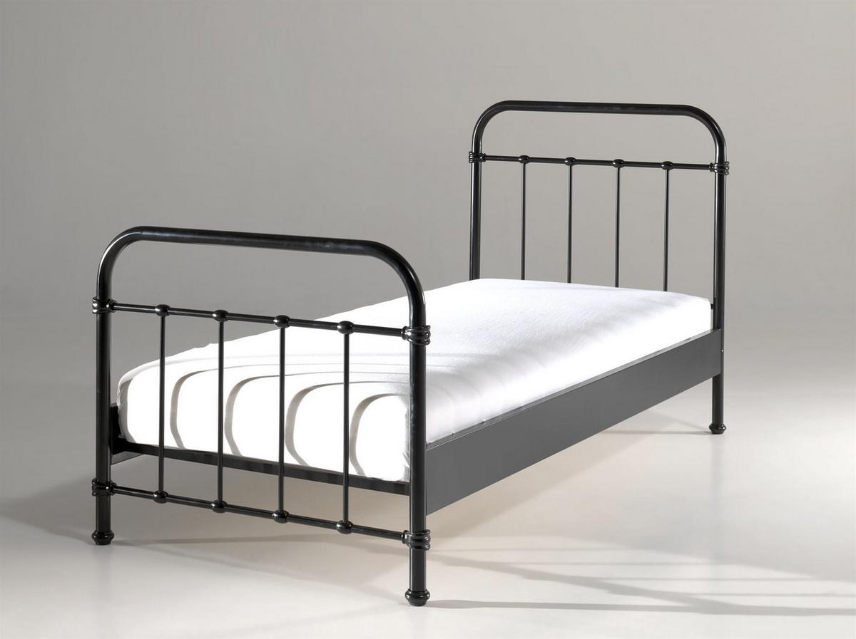 METALLBETT Karlyn 210x111x98 aus Metall in Schwarz - Schwarz, Metall (90/200cm) - 58aufmkessel
