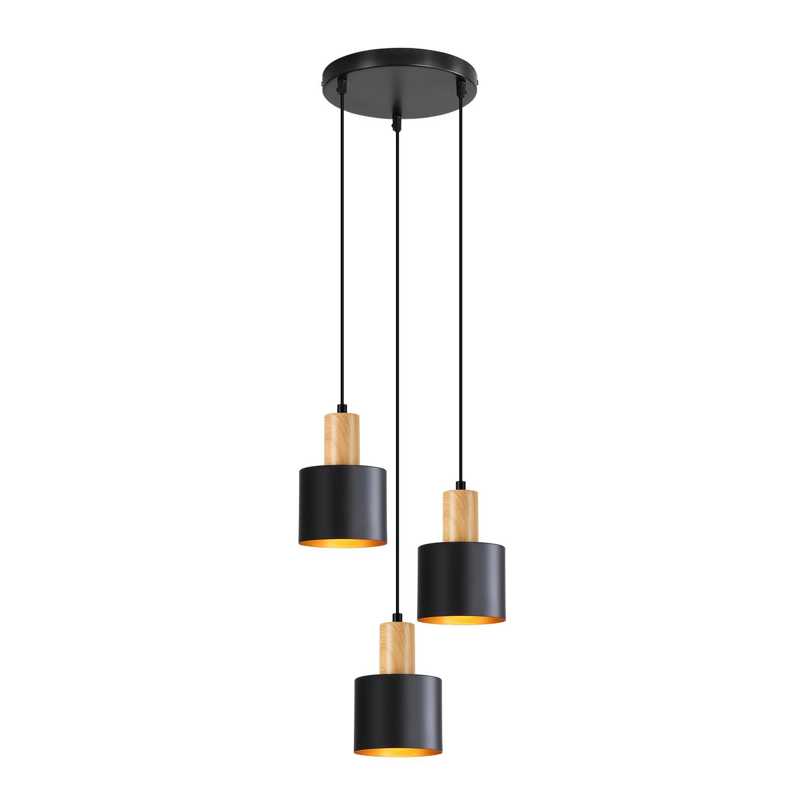 PENDELLEUCHTE Obiroq 22/12/173.5 cm - Schwarz, Metall (22/12/173.5cm) - ZMH