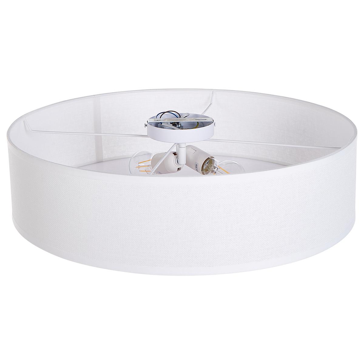 DECKENLAMPE Weiß Magno - Weiß, Papier (60/60/15cm) - Beliani