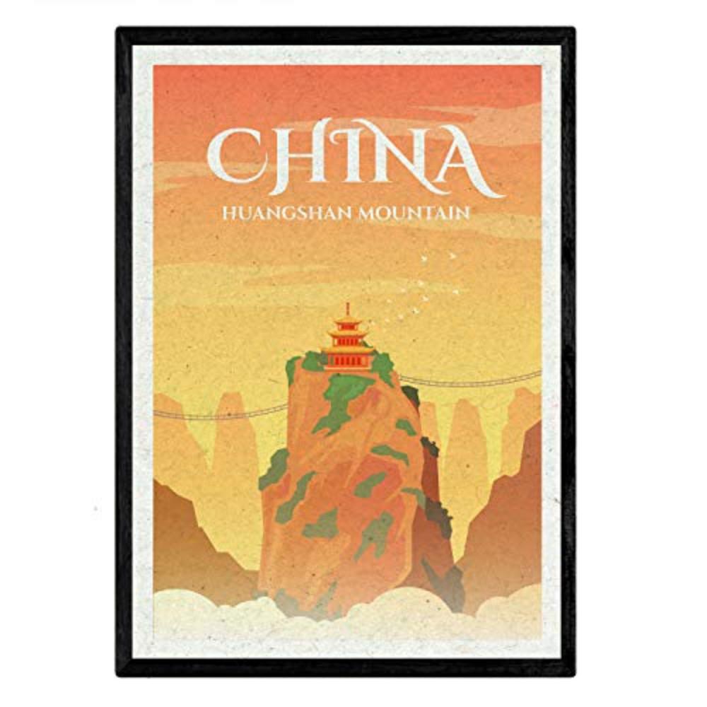 POSTER China Stadtfarben A3 Rahmenlos - Klar, Papier (29.7/5/42cm) - Nacnic