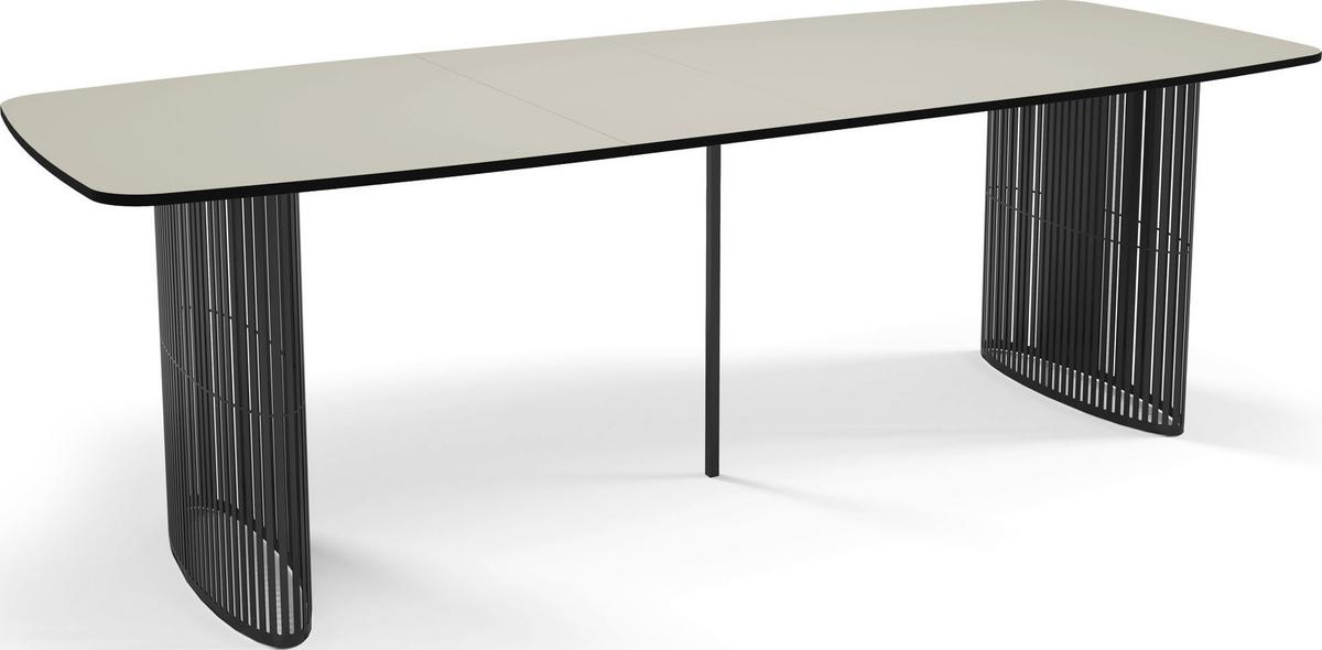 ESSTISCH Cavaro rechteckig oval ausziehbar, Beige Cashmere 160-236/90/76 cm - Kaschmir/Beige, Holzwerkstoff/Metall (90/236/76cm) - WFL GROUP