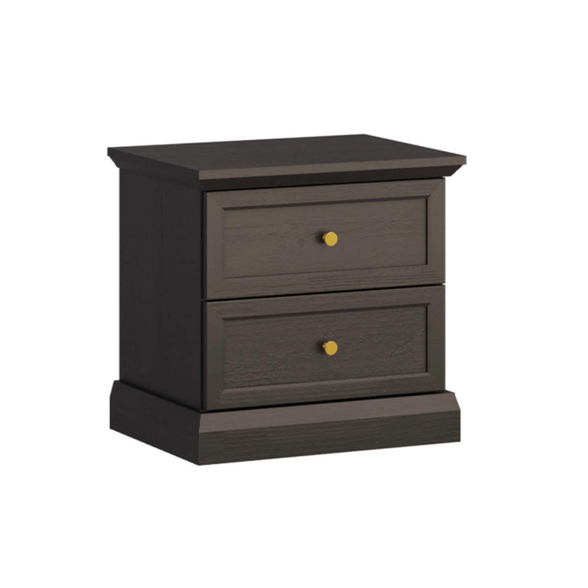 NACHTTISCH Toja Anthrazitfarbenes Holz - Braun, Holzwerkstoff (51.9/51.1/39.5cm) - Petits-meubles