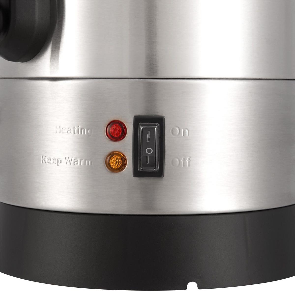 GLÜHWEINKOCHER Teramo 10 L - Silberfarben, Metall (30/50/23cm) - Juskys
