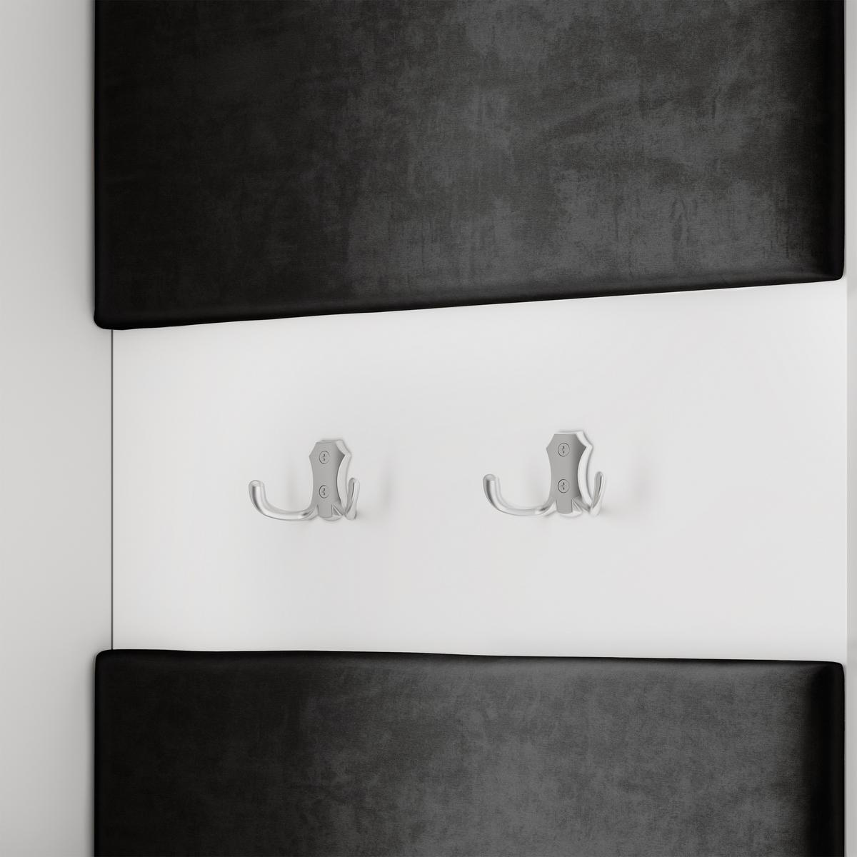 GARDEROBENSCHRANK VIRA 95/181/51 cm Modern Eiche Wotan - Eiche Wotan/Schwarz, Holzwerkstoff (95/181/51cm) - MASSENO
