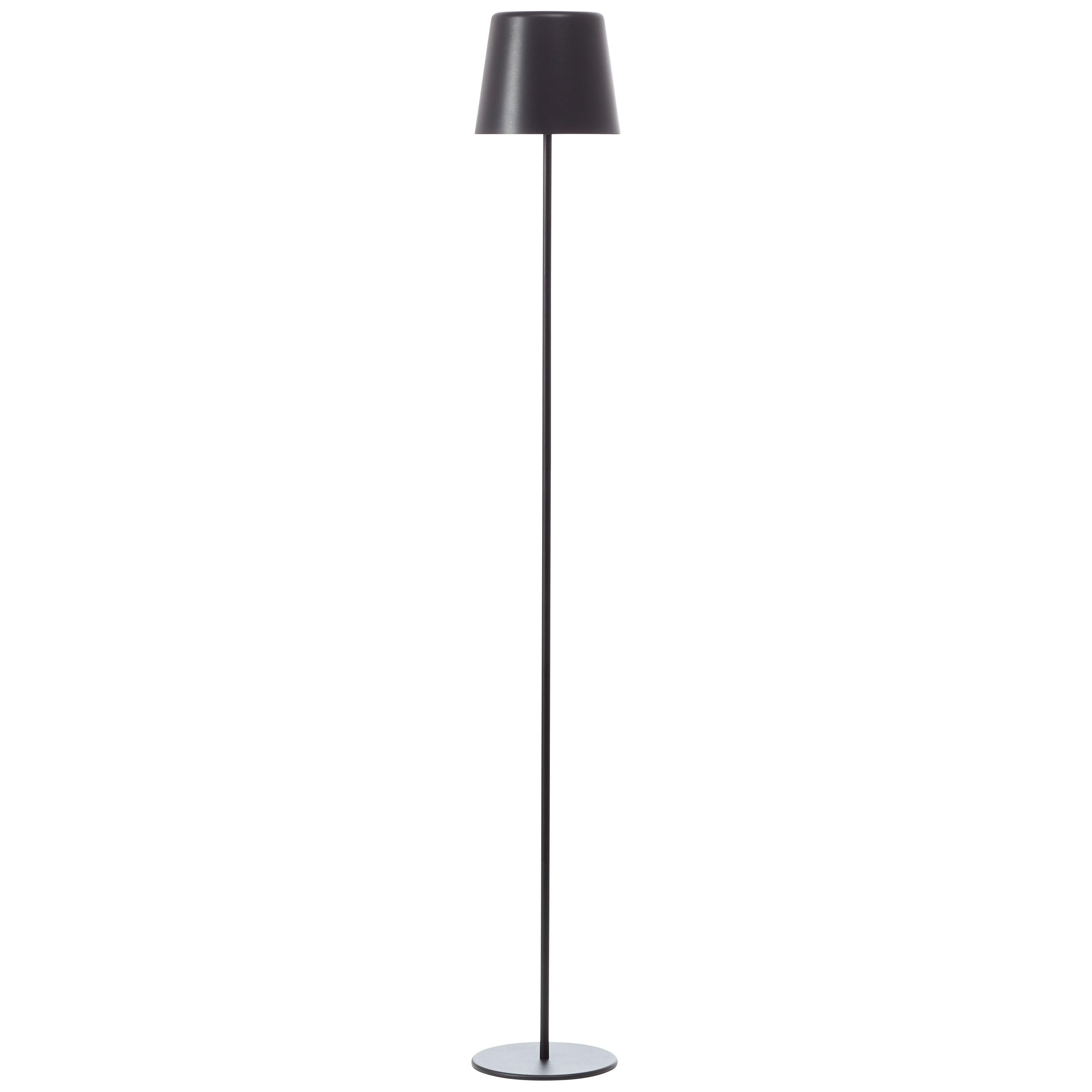 AUSSENSTEHLEUCHTE Kaami G40890/06 - Schwarz, Metall (18/18/129.5cm) - Brilliant