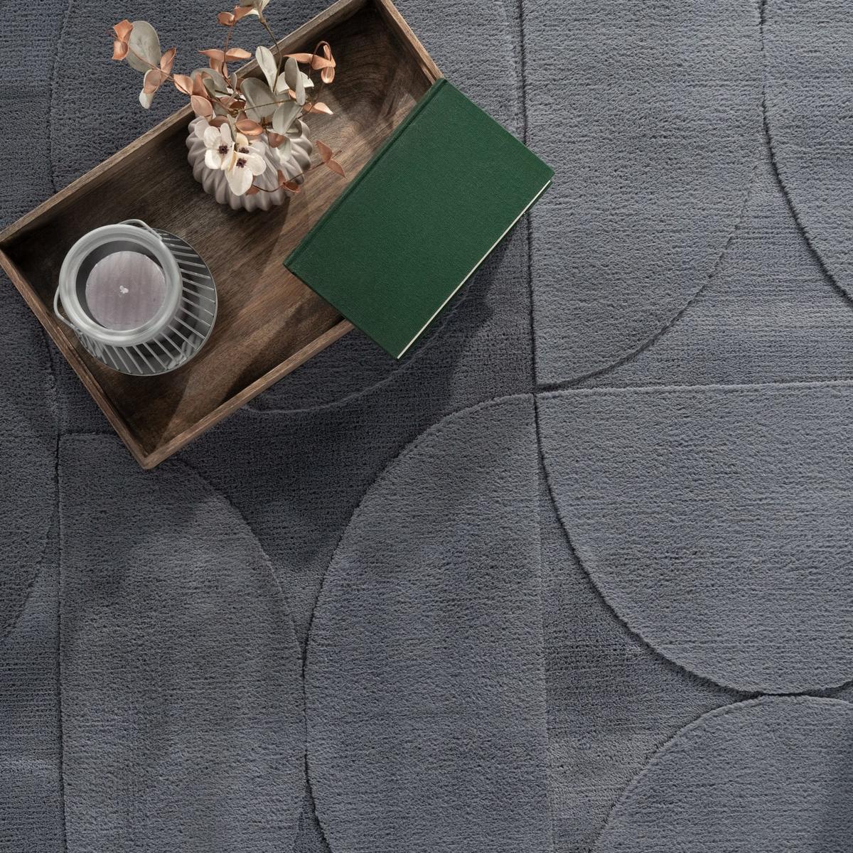 FLACHWEBETEPPICH Boho Anthrazit 200 x 280 cm - Anthrazit, Kunststoff (200/280cm) - TT Home