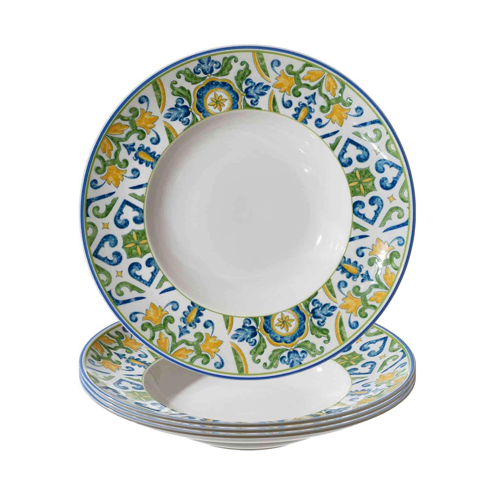 PASTATELLER Roma Verde grün ø 30,5 cm 4er Set - Grün, Keramik (30.5cm) - Ritzenhoff Breker
